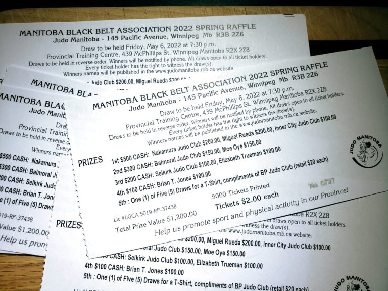 Raffle tickets from spring 2022