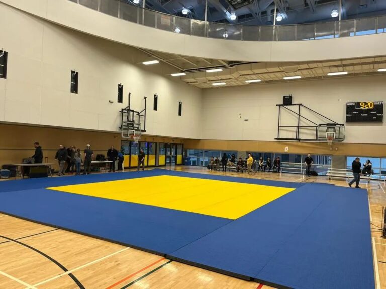 Mats set up for the Manitoba Provincials